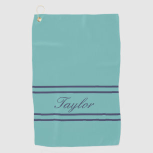 Serviette De Golf Nom bleu-foncé en bon état de manuscrit de rayur