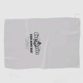 Serviette De Golf Nom de capitaine personnalisé Année et plus (Horizontal)