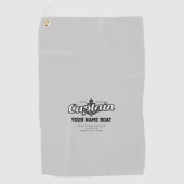 Serviette De Golf Nom de capitaine personnalisé Année et plus (Devant)