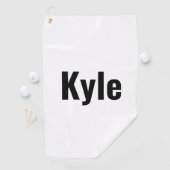Serviette De Golf Nom de Kyle Mens, (En situation)