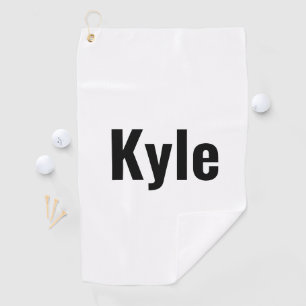 Serviette De Golf Nom de Kyle Mens,