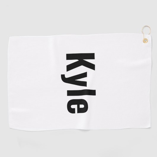 Serviette De Golf Nom de Kyle Mens, (Horizontal)