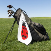 Serviette De Golf Nom de l'insecte de la Ladybug rouge (Vert)
