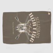 Serviette De Golf Nom du chasseur sur mesure Deer Trophy Rifle Hunte