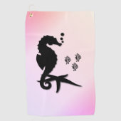 Serviette De Golf Nom du cheval de mer (Devant)