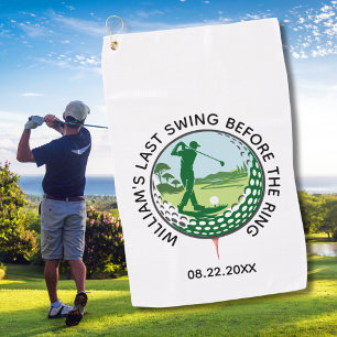 Serviette de golf Nom du golfeur de l'enterrement