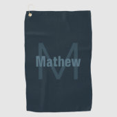 Serviette De Golf Nom modifiable moderne (Devant)