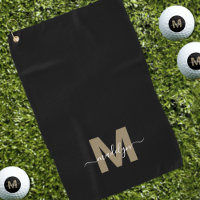 Nom Monogramme Or Noir