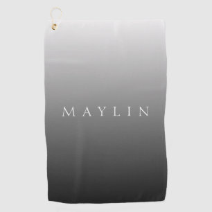 Serviette De Golf Nom ou mot classique Gris dégradé