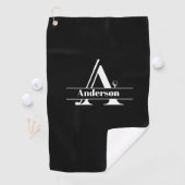 Serviette de golf nom personnalisé (En situation)
