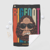Serviette De Golf Nom personnalisé Bigfoot (En situation)