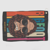 Serviette De Golf Nom personnalisé Bigfoot (Horizontal)