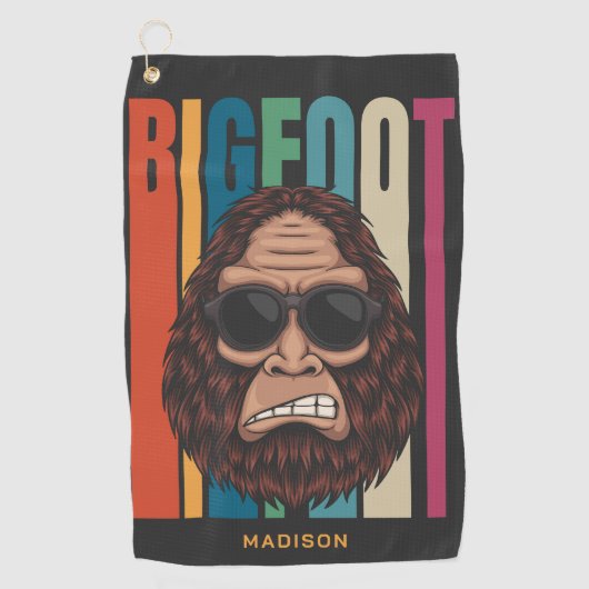 Serviette De Golf Nom personnalisé Bigfoot (Devant)