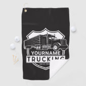 Serviette De Golf NOM personnalisé Camions Big Rig Semi Trucker (En situation)