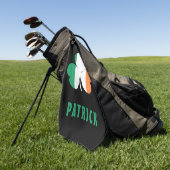 Serviette De Golf Nom personnalisé Celtic Irlande Shamrock Drapeau i (Vert)