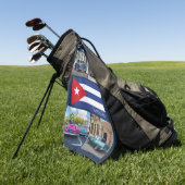 Serviette De Golf Nom personnalisé Cuba (Vert)