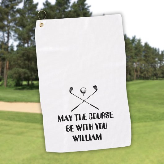 Serviette De Golf Nom Personnalisé Drôle