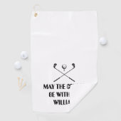 Serviette De Golf Nom Personnalisé Drôle (En situation)