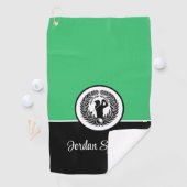 Serviette De Golf Nom personnalisé Golf Towel (En situation)