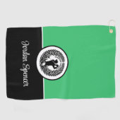 Serviette De Golf Nom personnalisé Golf Towel (Horizontal)