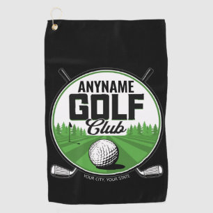 Serviette De Golf NOM personnalisé Golfing Pro Golf Club Player