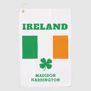 Serviette De Golf Nom personnalisé Irlande