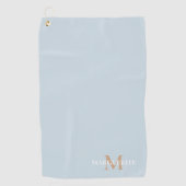 Serviette De Golf Nom personnalisé Monogramme (Devant)