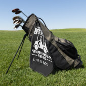 Serviette De Golf Nom personnalisé officiellement Retraité Cadeau Go (Vert)