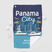 Serviette De Golf Nom personnalisé Panama City (En situation)