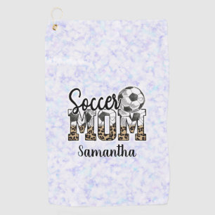 Serviette De Golf Nom personnalisé Soccer Maman Fête des mères