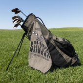 Serviette De Golf NOM PERSONNALISÉ Wild West Gun Revolver Saloon (Vert)