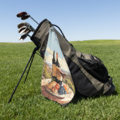 Serviette De Golf Nom personnalisé Wine Lover's (Vert)