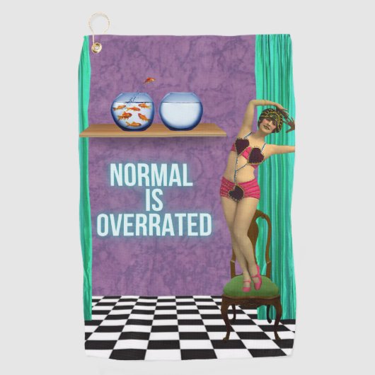 Serviette De Golf Normal est surévalué Funky & Fun Altered Art (Devant)