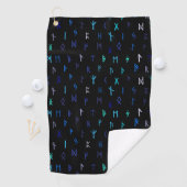 Serviette De Golf Norse At Night Golf Towel (En situation)