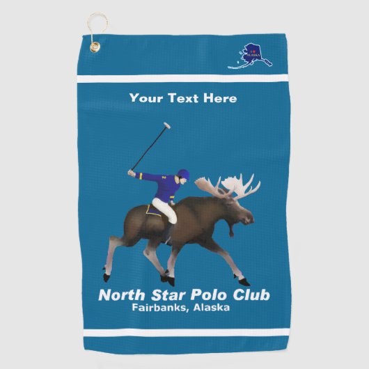 Serviette De Golf North Star Moose Polo Club (Devant)