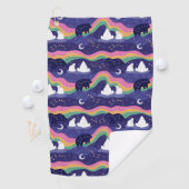 Serviette de golf Northern Lights (En situation)