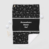 Serviette De Golf note, musique, musique, mélodie, son, symbole, cle (En situation)