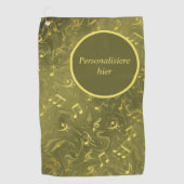 Serviette De Golf notes beau motif élégant (Devant)