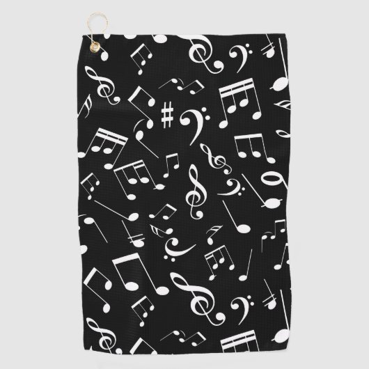 Serviette De Golf Notes musicales 2 (Devant)