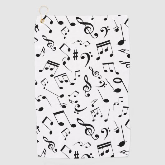 Serviette De Golf Notes musicales 3 (Devant)