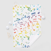 Serviette De Golf Notes musicales 4 (En situation)