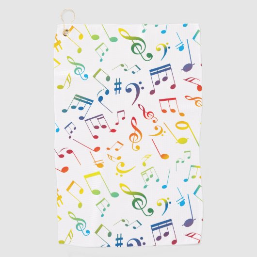 Serviette De Golf Notes musicales 4 (Devant)