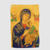 Serviette De Golf Notre mère de l'aide perpétuelle (Devant)