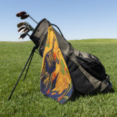 Serviette De Golf Notre mère de l'aide perpétuelle (Vert)