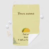 Serviette De Golf Nourrir moi Tacos (En situation)