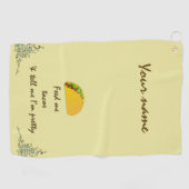 Serviette De Golf Nourrir moi Tacos (Horizontal)