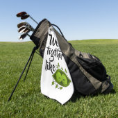 Serviette De Golf Nous allons ensemble comme deux pois dans une coss (Vert)