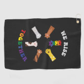 Serviette De Golf Nous nous rassemblons | EMPREINTE DE PATTE | Diver (Horizontal)