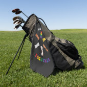 Serviette De Golf Nous nous rassemblons | EMPREINTE DE PATTE | Diver (Vert)