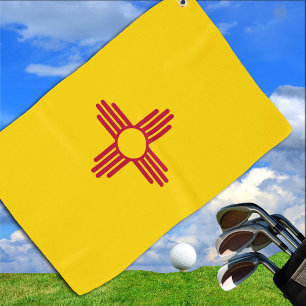 Serviette De Golf Nouveau Mexique Drapeau & Nouveau Mexique État É
